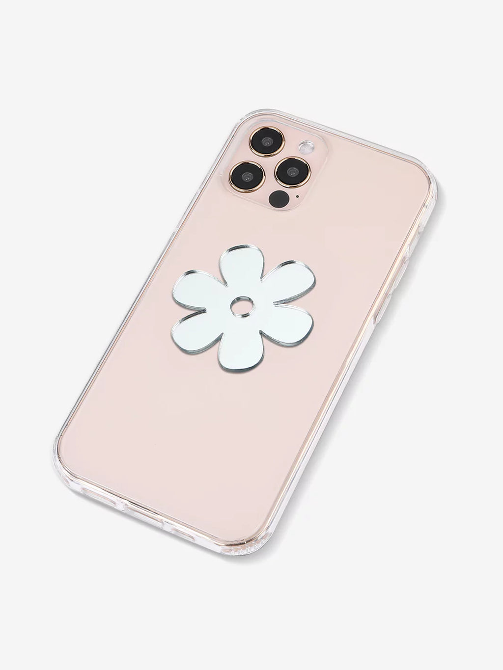 Stick-On Mirror Phone Decal - Flower