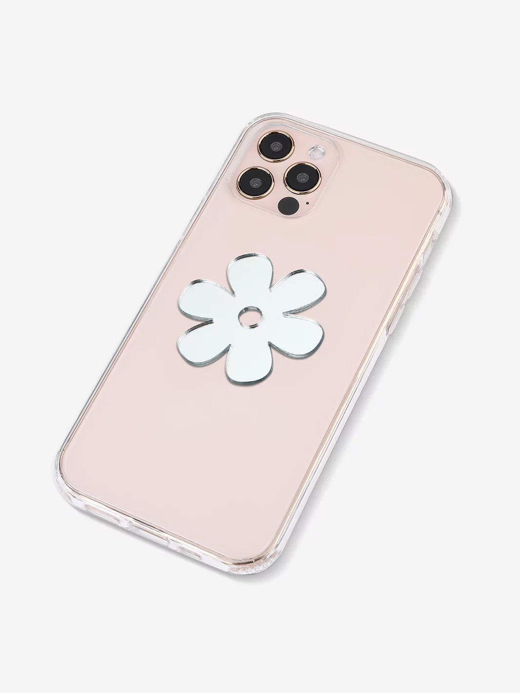Stick-On Mirror Phone Decal - Flower
