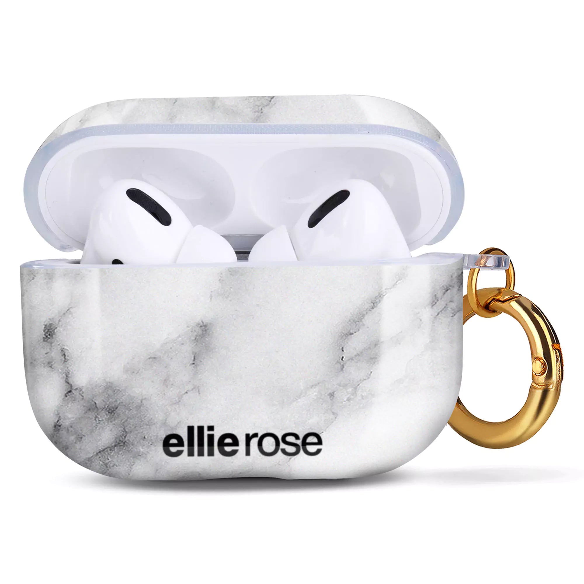 White Marble Airpods Pro Case
