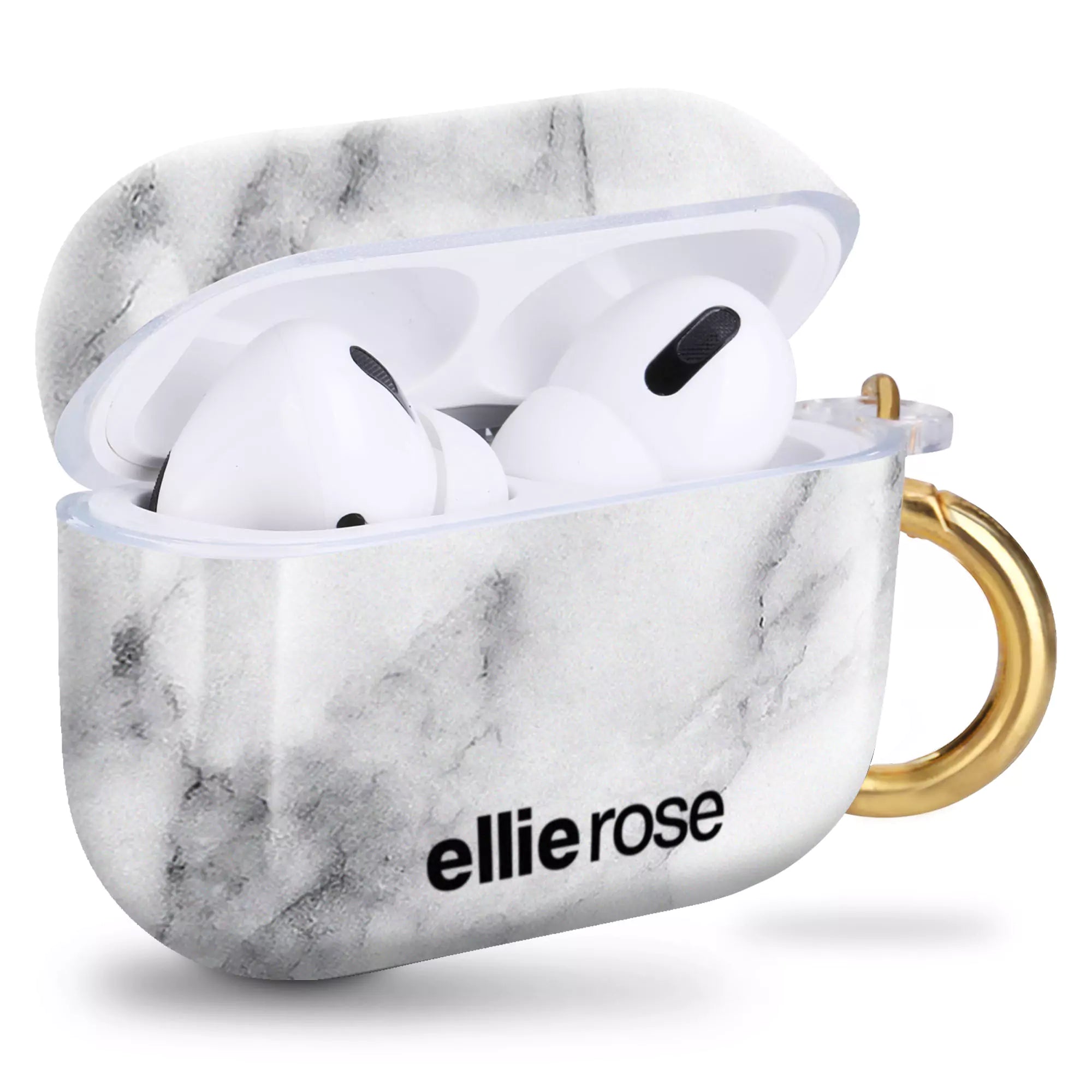 White Marble Airpods Pro Case