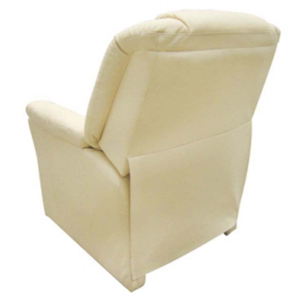 vidaXL Massage Chair Cream Faux Leather