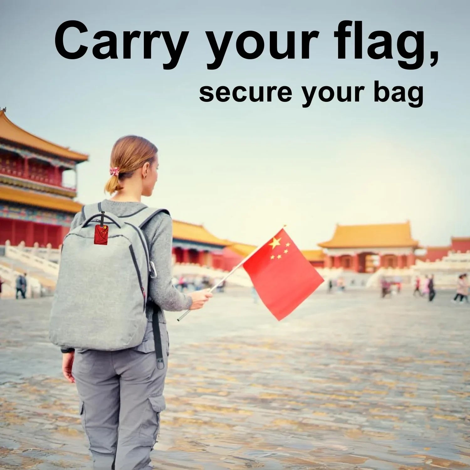 Smart Bag Security Tag - China Flag [Pack 2]